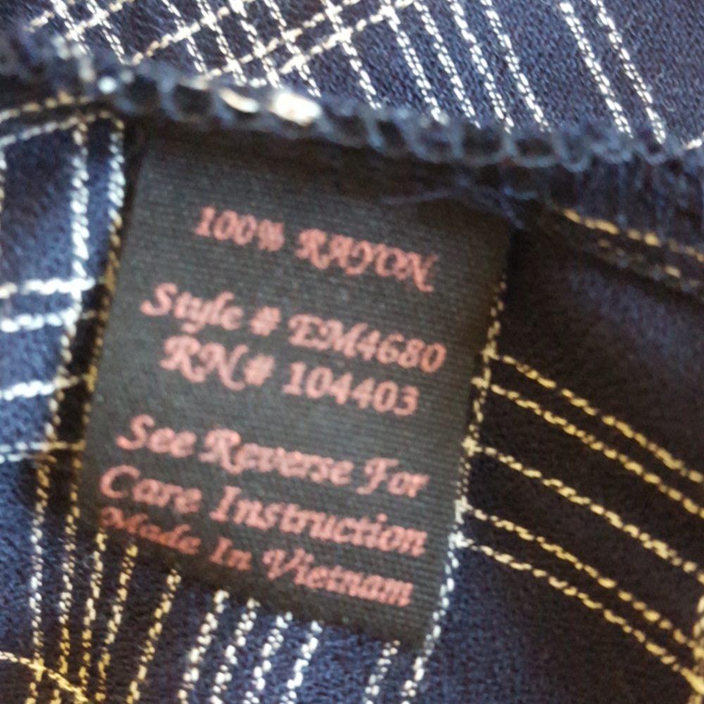 EAM button down top NWOT - Picture 6 of 7